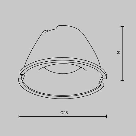 Комплектующие для светильника Technical LensD28-24 - фото
