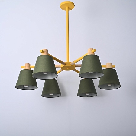 Потолочная Люстра На Штанге Natura A Green 6 Imperiumloft 177993-26 - фото