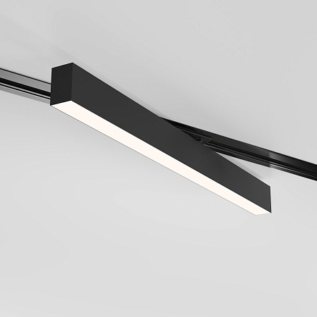 Трековый светодиодный светильник для однофазного шинопровода X-Line 20W 4200K черный матовый X-Line черный матовый 20W 4200K (LTB54) однофазный Elektrostandard - фото