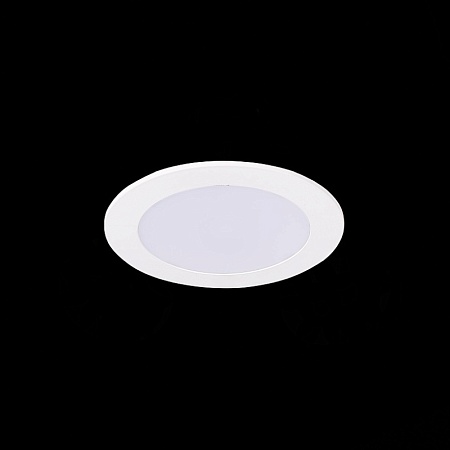Св-к встр. Белый LED 1*6W 3000K 330Lm Ra80 110° IP20 D120xH8 90-265V ST209.538.06 - фото