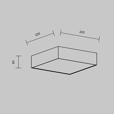 Потолочный светильник Technical Zon C032CL-24W3K-SQ-B - фото