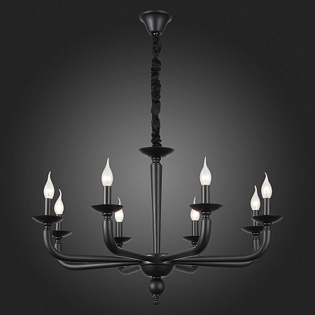 Люстра подвесная ST-Luce Черный E14 8*40W SL1114.403.08 - фото