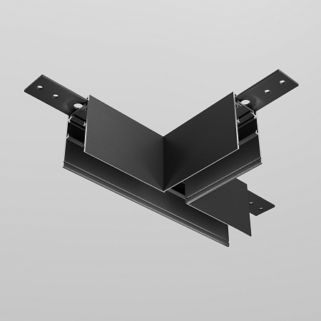 Коннектор Т-образный Exility накладной черный - фото