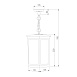 Подвесной уличный светильник Lame H кофе IP33 GL 1006H Elektrostandard - фото