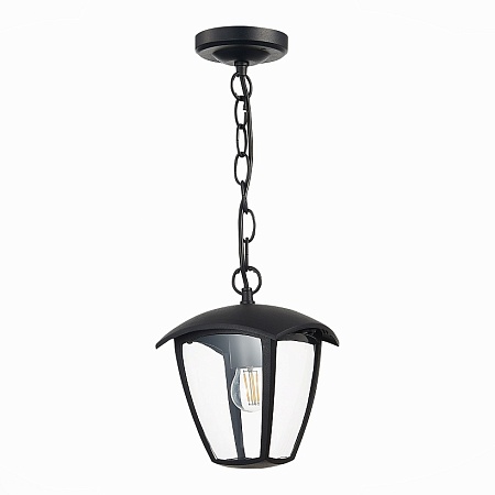 Светильник уличный подвесной ST-Luce Черный/Черный, Прозрачный E27 1*40W SL081.403.01 - фото