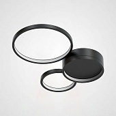 Потолочная Люстра В Виде Колец Twine 3 Rings Black Imperiumloft 204610-26