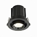 Св-к встр. Черный LED 1*12W 4000K 900Lm Ra80 24° IP20 D90xH92 180-240V ST702.348.12 - фото
