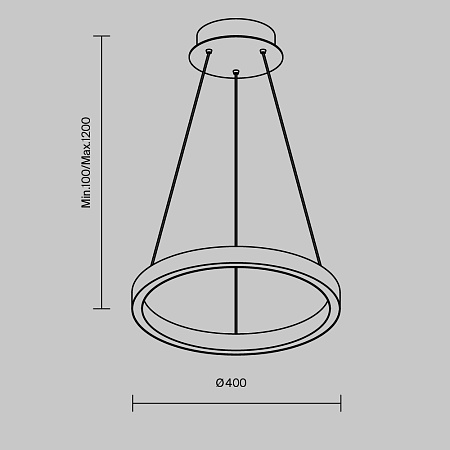 Подвесной светильник Maytoni Rim MOD058PL-L22BK - фото