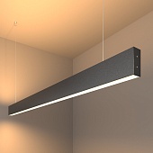 Линейный светодиодный подвесной двусторонний светильник 128см 50Вт 3000К черный LSG-01-2-8*128-35-3000-MSh Elektrostandard Pro