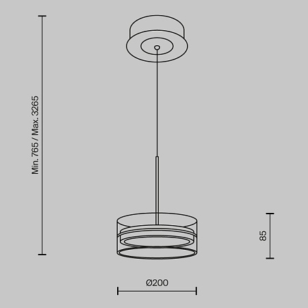 Подвесной светильник Maytoni Dress code MOD348PL-L14BBS3K - фото