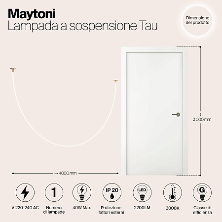 Подвесной светильник Maytoni MOD146PL-L40G3K - фото