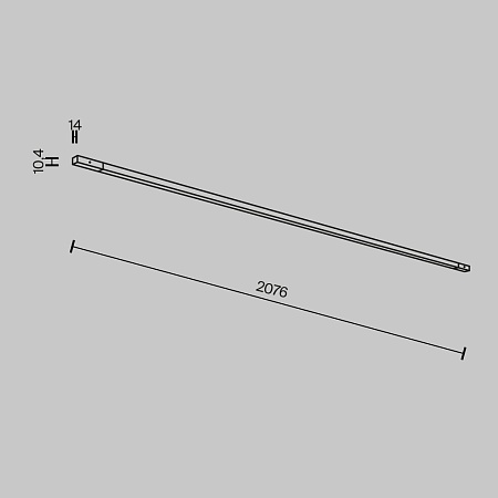 Трековый светильник Technical TR180-1-24WTW-B - фото