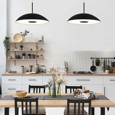 Светильник подвесной ST-Luce Черный/Черный LED 1*24W 3000K SL6128.403.01 - фото