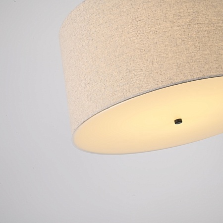 Люстра Rh Round Linen Shade Pendant Imperiumloft 75147-22 - фото