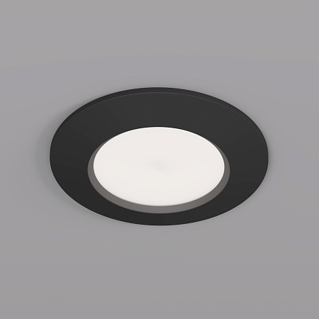 DK3016-BK Встраиваемый светильник влагозащ., IP 65, 50 Вт, GU10, черный, алюминий - фото