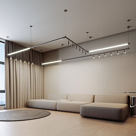 Module System Набор подвеса с вводом питания (черный) 85184/00 Elektrostandard - фото