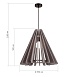 Светильник подвесной ST-Luce Черный/Бежевый E27 1*60W SL3002.403.01 - фото
