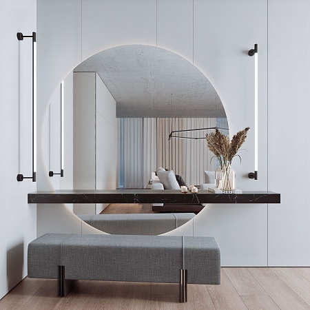 Module System Декоративная гибкая стойка с вводом питания (черный) 85192/00 Elektrostandard - фото