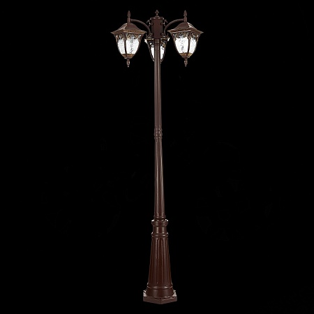 Светильник уличный наземный ST-Luce Кофейный/Кофейный, Прозрачный E27 3*60W SL083.705.03 - фото
