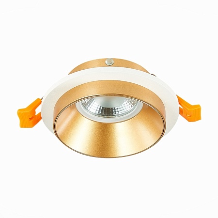 Св-к встр. Белый GU10 1*50W IP20 D92xH38 220V Без ламп ST206.258.01 - фото