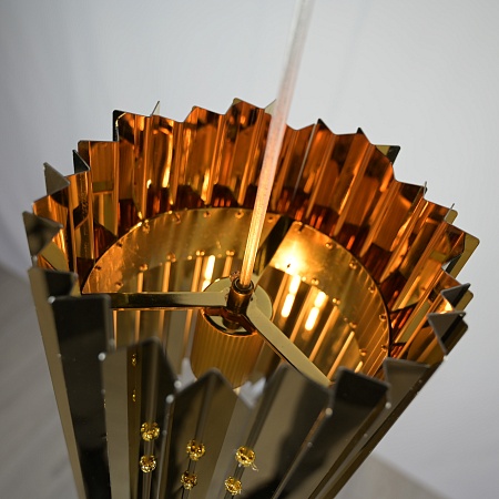 Подвесной Светильник Tom Kirk Facet Pendant Gold Imperiumloft 73873-22 - фото
