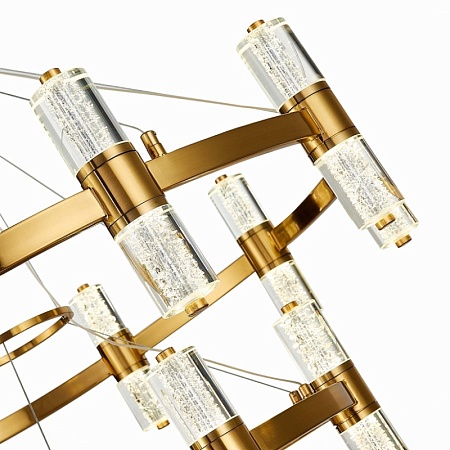 Люстра подвесная ST-Luce Латунь/Прозрачный LED 32*2,5W 4000K SL6007.203.32 - фото