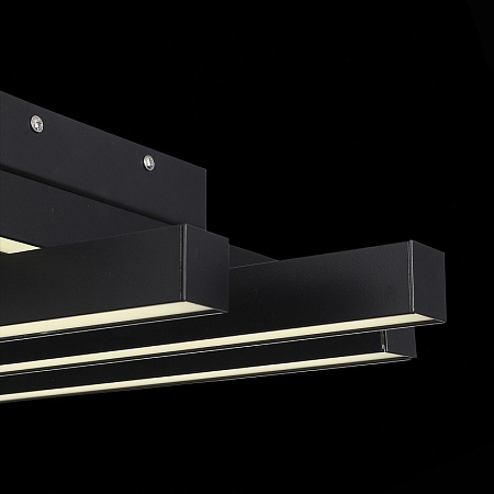 Люстра потолочная ST-Luce Черный/Белый,Черный LED 1*36W 3000K/4000K/6000K SL933.402.06 - фото