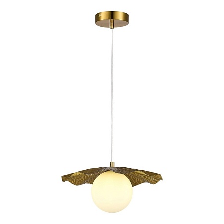 Светильник подвесной Латунь/Белый G9 1*5W 4000K SLE1196-303-01 - фото