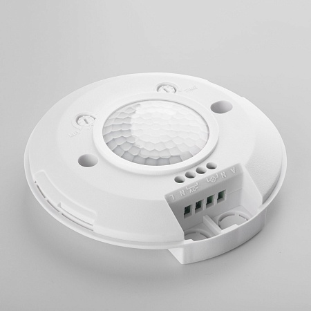 Инфракрасный датчик движения 6м 2000W 360° IP20 SNS-M-11 белый Elektrostandard - фото