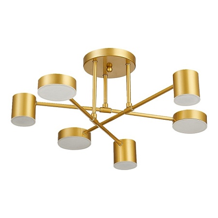 Светильник потолочный Золотистый/Золотистый LED 6*7W 4000K SLE201022-06 - фото