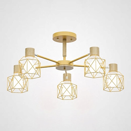 Потолочная Люстра Corf B3 Yellow 5 Lamps Imperiumloft 189495-26 - фото