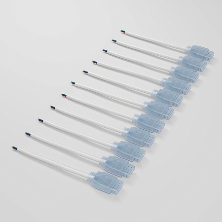 Коннектор односторонний гибкий для светодиодной ленты Premium мультибелая LS013 220V 2835 (10 шт.) PSL-09 Elektrostandard - фото