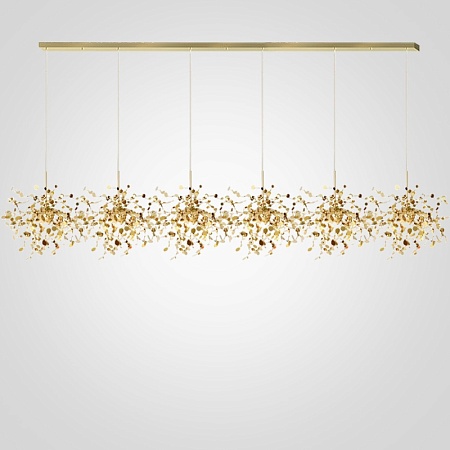 Люстра Tezani Argent Suspension Linear Gold 6L 210 Imperiumloft 177956-22 - фото