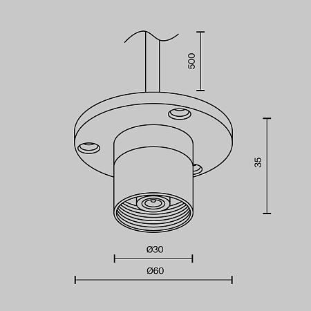 Комплектующие для систем освещения с токоведущими элементами Technical CA023BI-P-B - фото