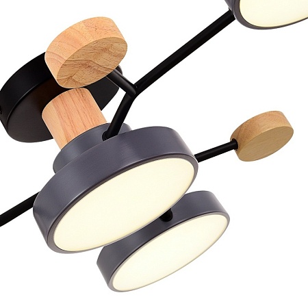 Светильник потолочный Серый/Серый LED 4*12W 3000K/4500K/6000K SLE6006-702-04 - фото