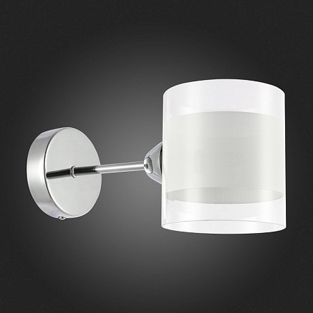 Светильник настенный Хром/Прозрачный, Белый E14 1*40W SLE102801-01 - фото