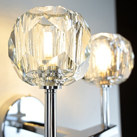 Бра Boule De Cristal Double Sconce Chrome Imperiumloft 156049-22 - фото