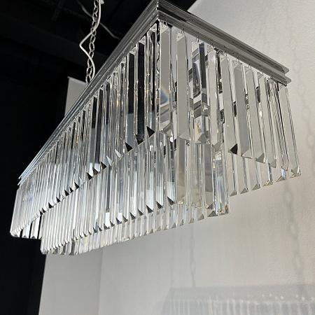 Люстра Rh 1920S Odeon Clear Glass Fringe Chrome 100 Imperiumloft 229996-22 - фото