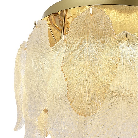 Светильник потолочный ST-Luce золото/прозрачный, янтарный LED 1*20W 3000K SL6135.202.01 - фото