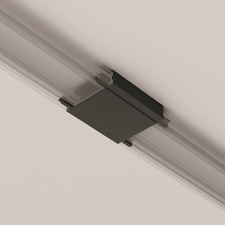 Коннектор питания прямой Radity черный - фото