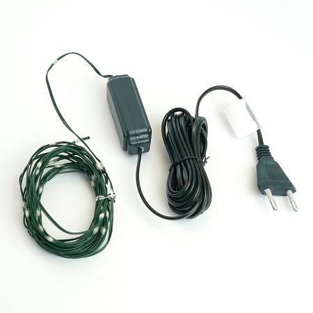 Светодиодная гирлянда Feron CL580 линейная Роса (на плоском проводе) 220V 5000К c питанием от сети - фото