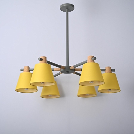 Потолочная Люстра На Штанге Natura A Yellow 6 Imperiumloft 177989-26 - фото