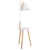 Торшер со столиком ARTE LAMP A9201PN-1WH