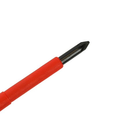 Отвертка крестовая диэлектрическая STEKKER Pz 1 х 80 мм, SDE-PZ1-80 - фото