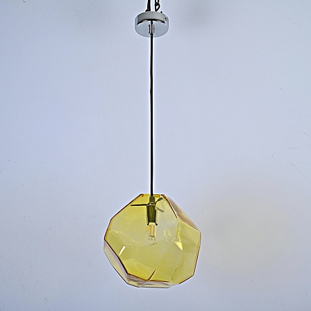 Подвесной Светильник Color Ice Cube Pendant Jevio 1 Янтарный Imperiumloft 178463-26 - фото