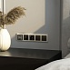 Розетка с быстрой зарядкой USB Type A+С черная (черный матовый) W1171708 - фото