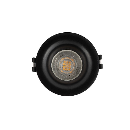 DK3024-BK Встраиваемый светильник, IP 20, 10 Вт, GU5.3, LED, черный, пластик - фото
