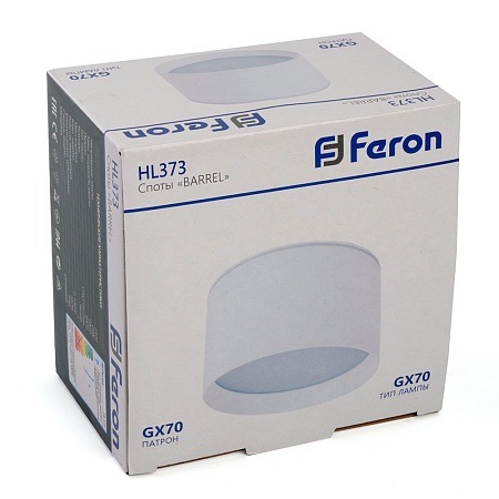 Светильник потолочный Feron HL373 25W, 230V, GX70, белый - фото