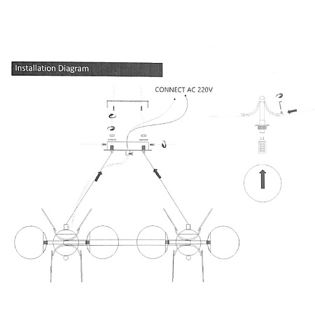 Кольцевая Люстра Matisse R D105 Imperiumloft 191864-26 - фото