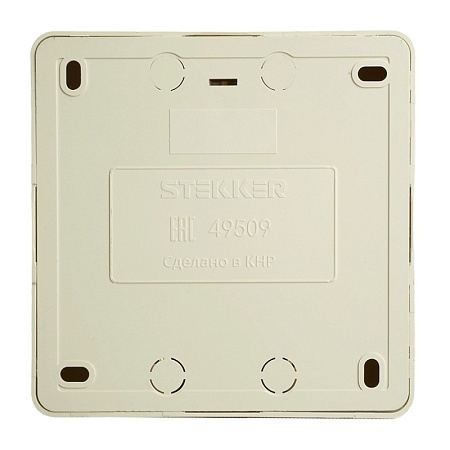 Розетка 3-местная с/з открытой установки, STEKKER, 250В, 16А, IP20, серия София, белый, MST16-13-01 - фото